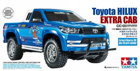 TAMIYA 1:10 RC Toyota Hilux Extra Cab CC-01