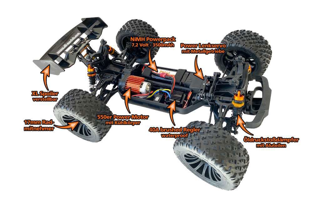 df-models Destructor BR - 1:8 Truggy brushed RTR