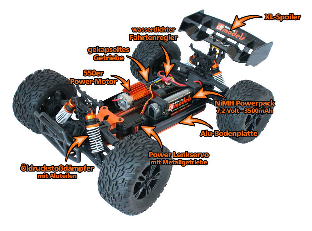 df-models TW-1 brushed 1:10XL Truggy - RTR
