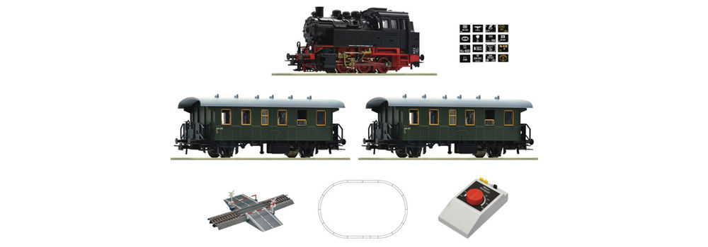 Analog Start Set: Dampflokomotive BR 80 mit Personenzug