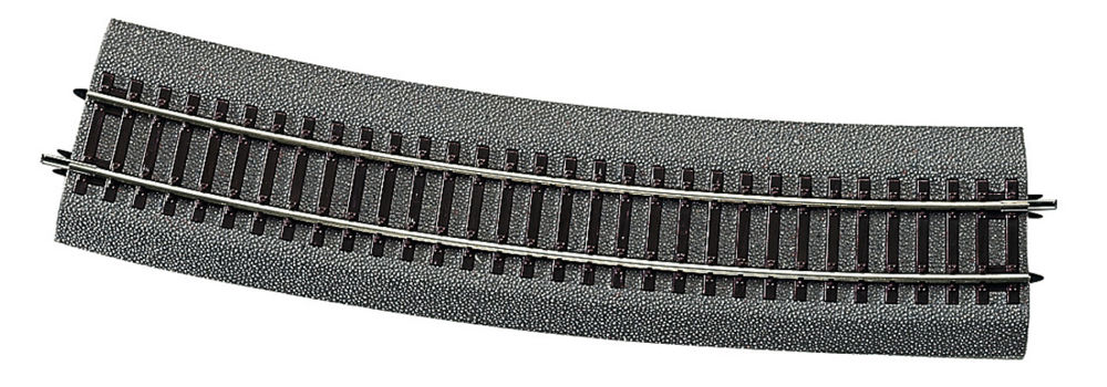 Gebogenes Gleis R10, 15°
