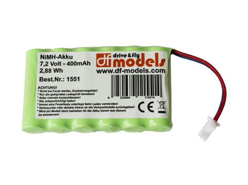 NiMH Akku 7,2 Volt - 400mAh - 2,88Wh zu 1550