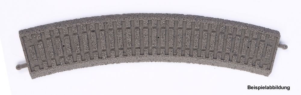 Piko Bettung für Bogen, R1 7,5° 360 mm, VE 10 (Ohne Gleis! Nur Bettung!)