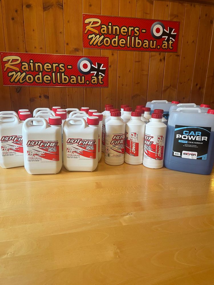 Ab sofort lagernd: Premium Nitro-Kraftstoffe bei Rainer’s Modellbau