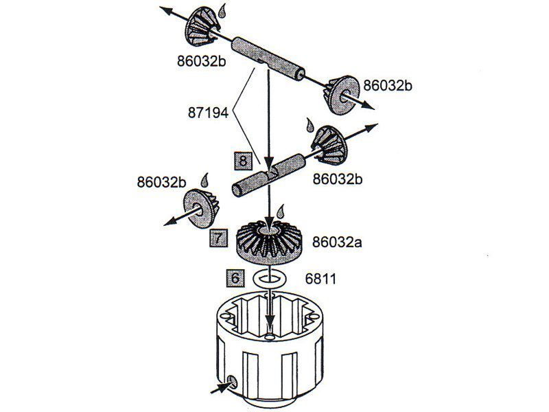 Savage 4Spider Differential montiert