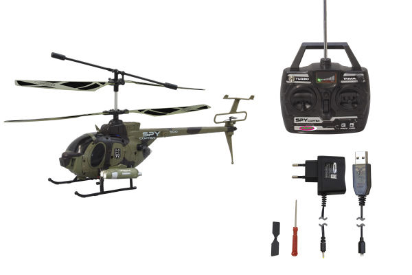 Spy Copter 500 Military und Camera 2,4 Ghz