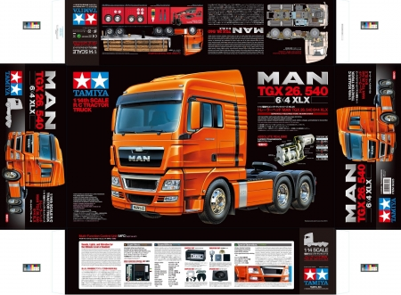 TAMIYA MAN TGX 26.540 6x4 XLX Euro 5 Modell 2013