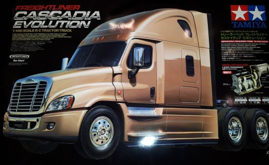 Tamiya 1:14 RC Freightliner Cascadia Evolution