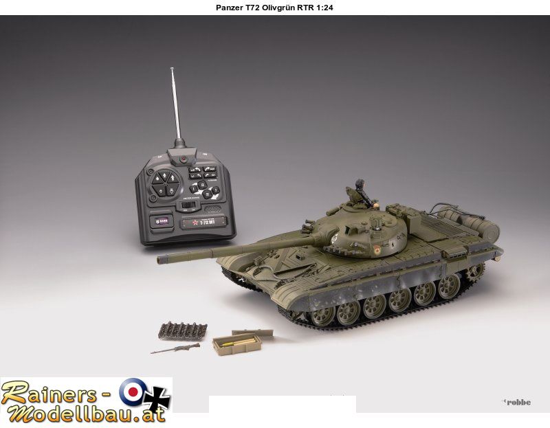 Panzer T72 Olivgrün RTR 1:24