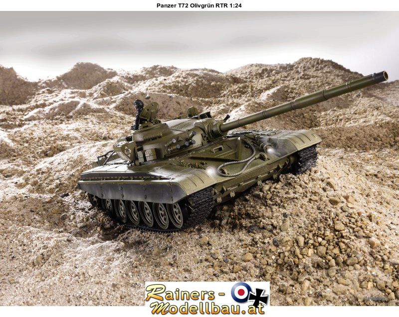 Panzer T72 Olivgrün RTR 1:24