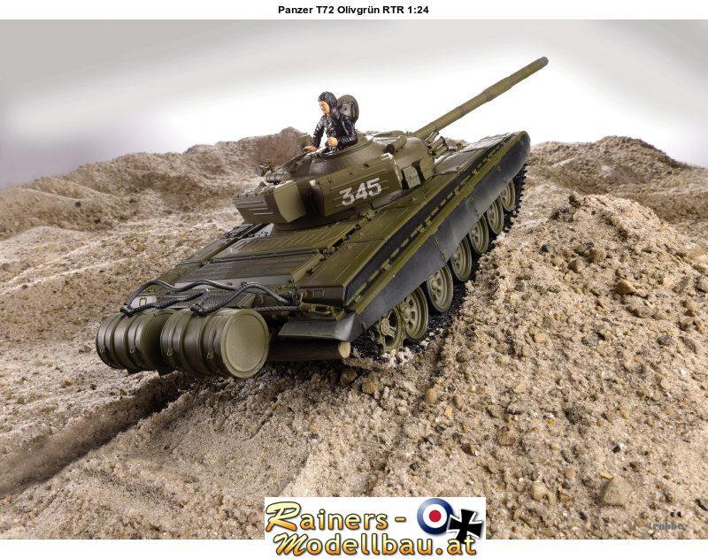 Panzer T72 Olivgrün RTR 1:24