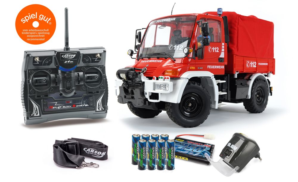 Carson 1:12 Unimog Feuerwehr 2,4 GHz 100% RTR