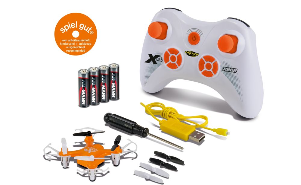 Carson X4 Quadcopter NANO 100% RTF(orange)