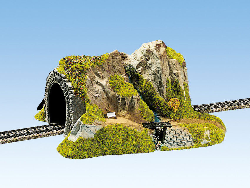 Tunnel 1-gleisig, gerade, 34 x 27 cm