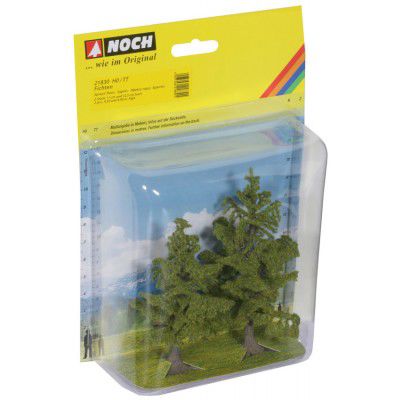 Fichten, 2 Stück, 11 cm und 12,5 cm hoch